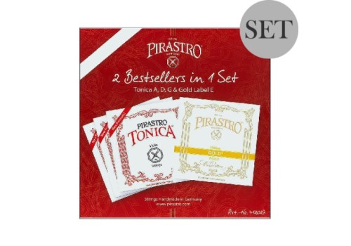 TONICA VIOLIN STRING W/ GOLD E 4/4 SIZE (1 SET)