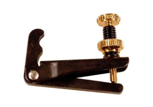 WITTNER VIOLIN FINE TUNER 4/4 (BLACK WITH GOLD SCREWS)